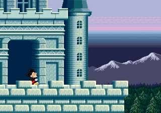 une photo d'Ã©cran de Castle of Illusion sur Sega Megadrive